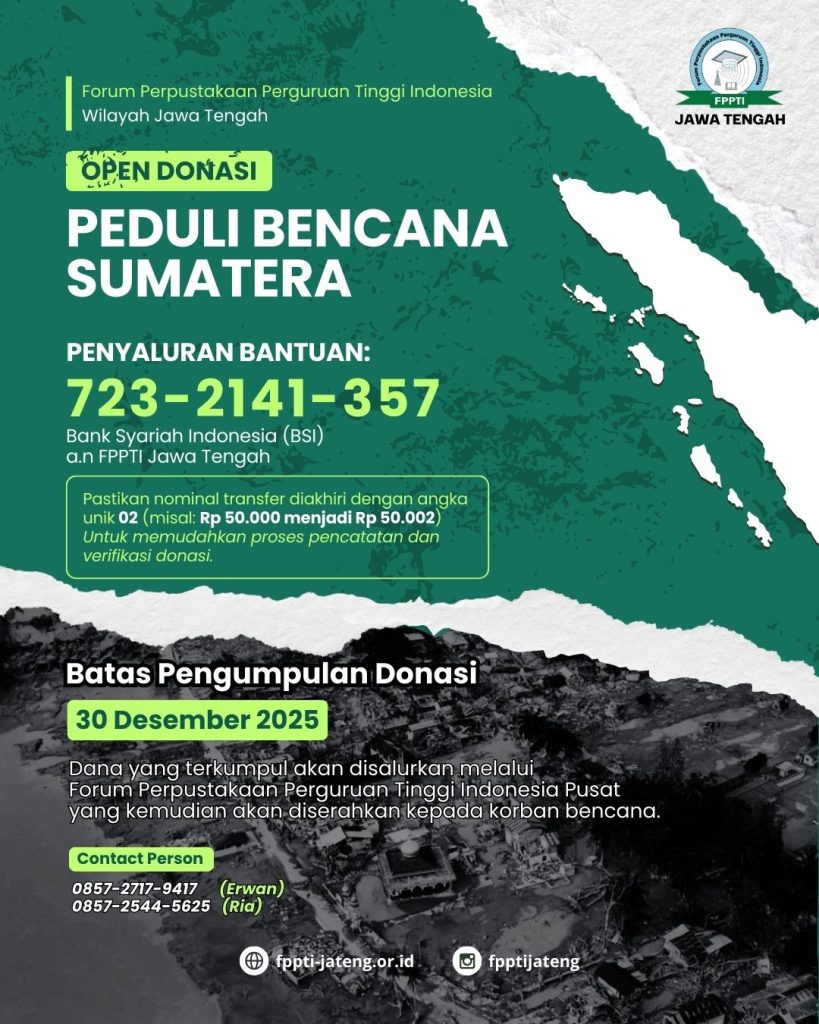 FPPTI Wilayah Jawa Tengah Gelar Open Donasi Peduli Bencana Sumatera